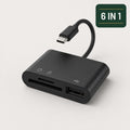 USB-C Kartenleser 6-in-1 für microSD- und SD-Karten